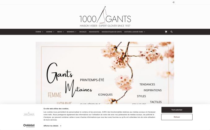 Capture de 1000gants.com
