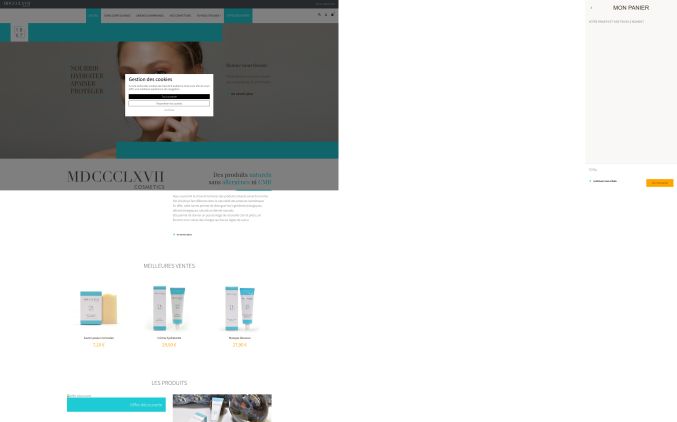 Capture de 1867cosmetics.com