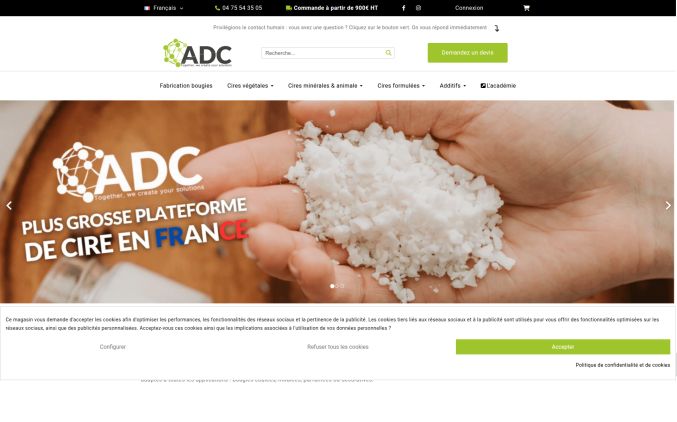 Capture de adc-solution.com