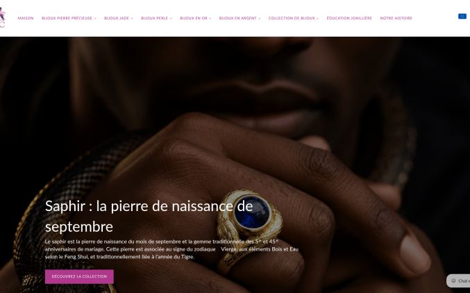 Capture de amejewellery.com