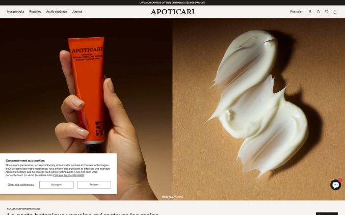 Capture de apoticari.com