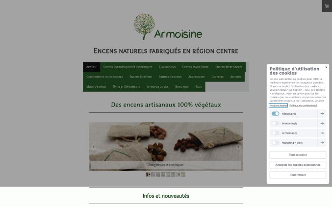 Capture de armoisine.com
