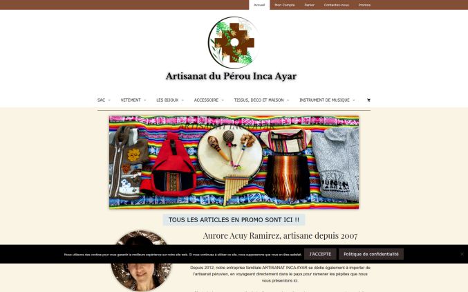Capture de artisanat-inca-ayar.fr