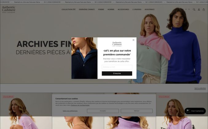 Capture de authenticcashmere.com
