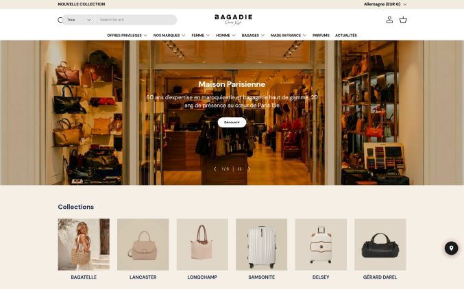 Capture de bagadie.com