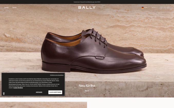 Capture de bally.com