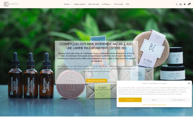 Capture de becosmetics.fr