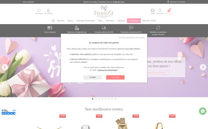 Capture de bijouteriefrancor.com