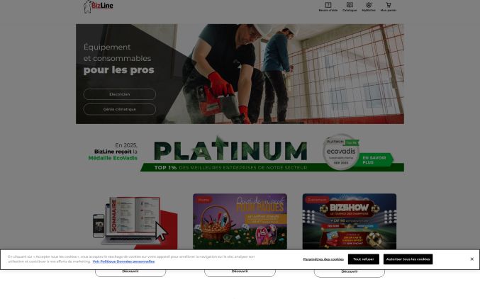 Capture de bizline.com
