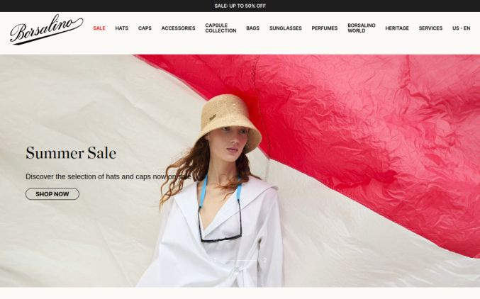 Capture de borsalino.com