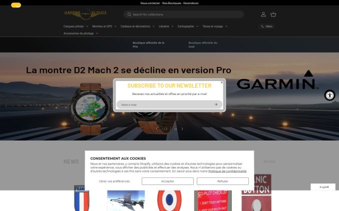 Capture de boutique-du-pilote.com