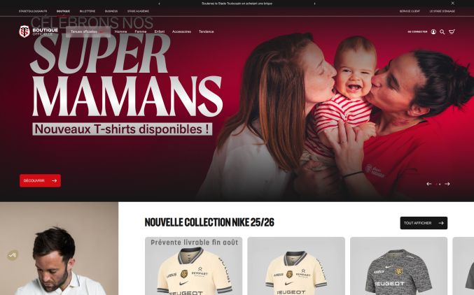 Capture de boutique.stadetoulousain.fr