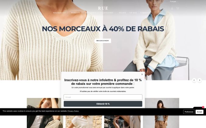 Capture de boutiquerue.ca