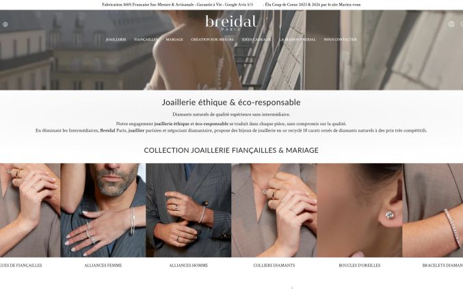Capture de breidal.com