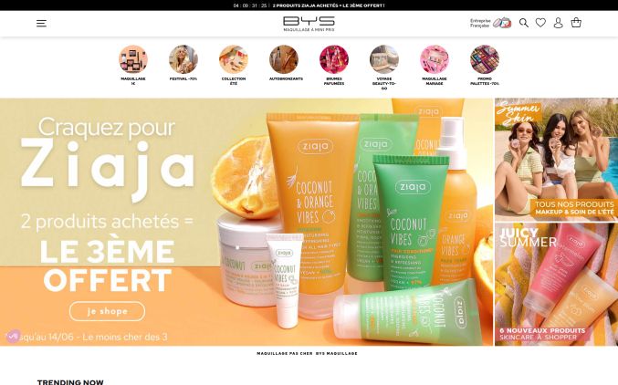 Capture de bysmaquillage.fr