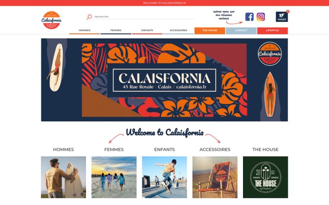 Capture de calaisfornia.fr