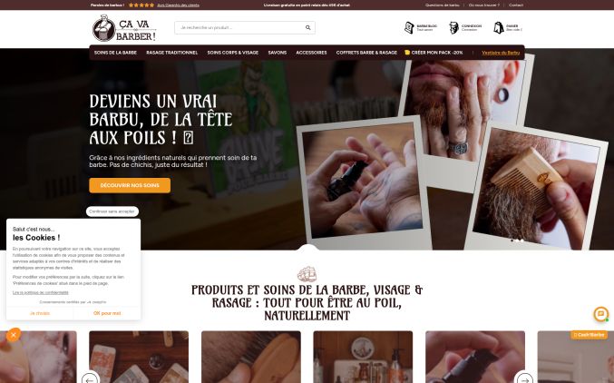 Capture de cavabarber.fr