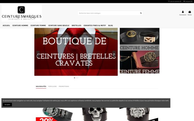 Capture de ceinturesmarques.fr