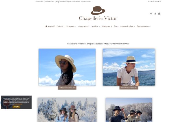 Capture de chapellerievictor.fr
