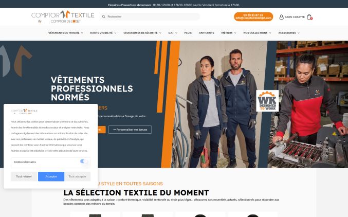 Capture de comptoir-textile.fr