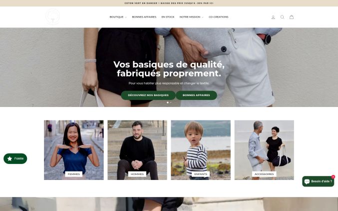 Capture de cotonvert.com