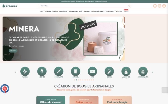 Capture de creacire.com