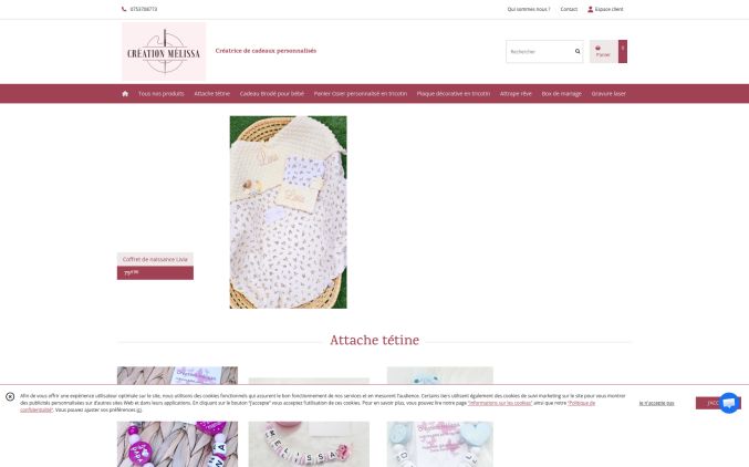 Capture de creationmelissa.fr