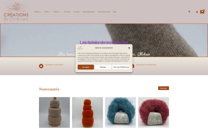 Capture de creationsdubochaine.com