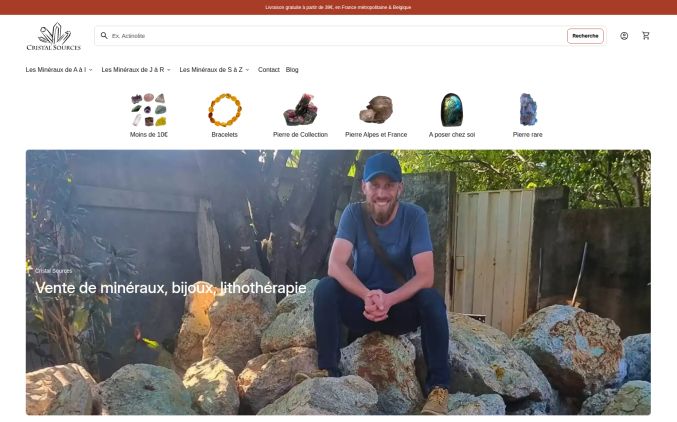 Capture de cristalsources.com
