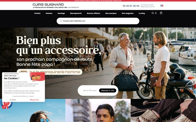Capture de cuirs-guignard.com