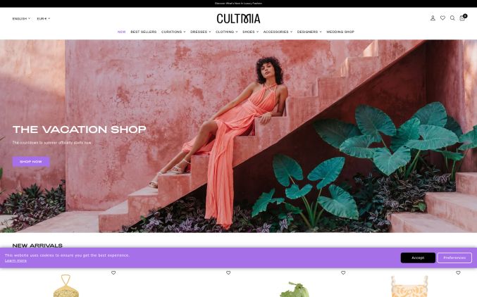 Capture de cultmia.com