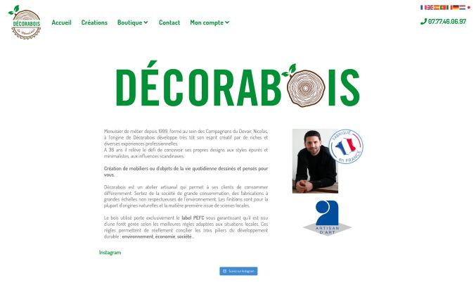Capture de decorabois.fr