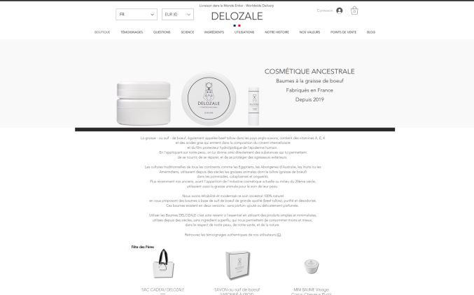 Capture de delozale.fr
