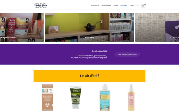 Capture de destination-bio.fr