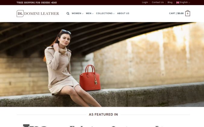 Capture de dominileather.com