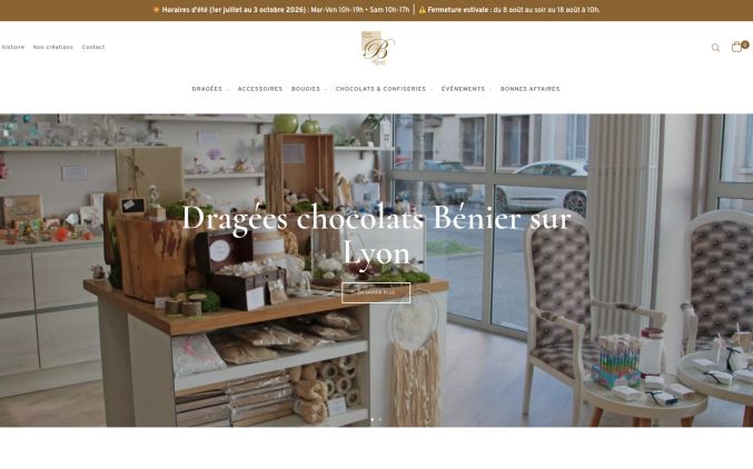 Capture de dragees-chocolats-benier.fr