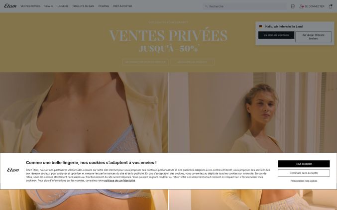 Capture de etam.com