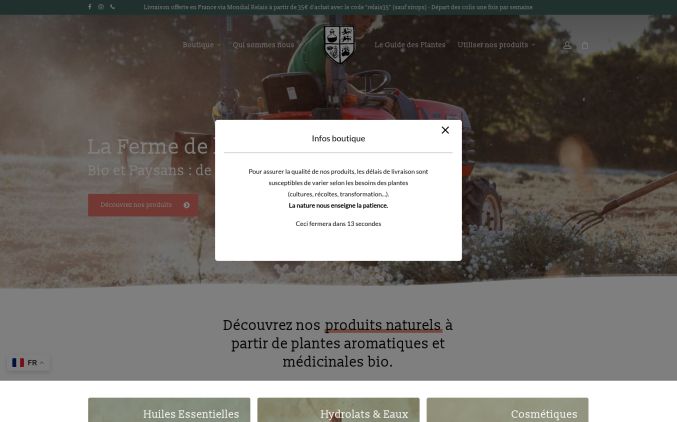 Capture de fermedelours.fr