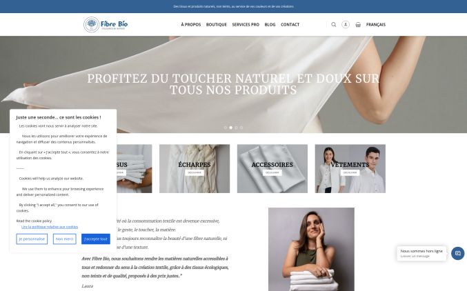 Capture de fibrebio.com