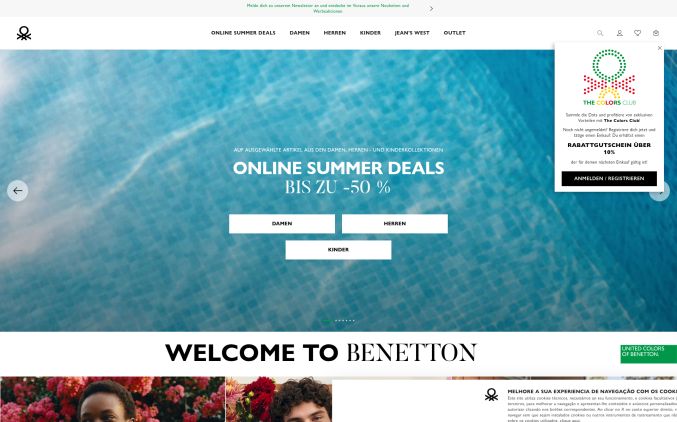 Capture de fr.benetton.com