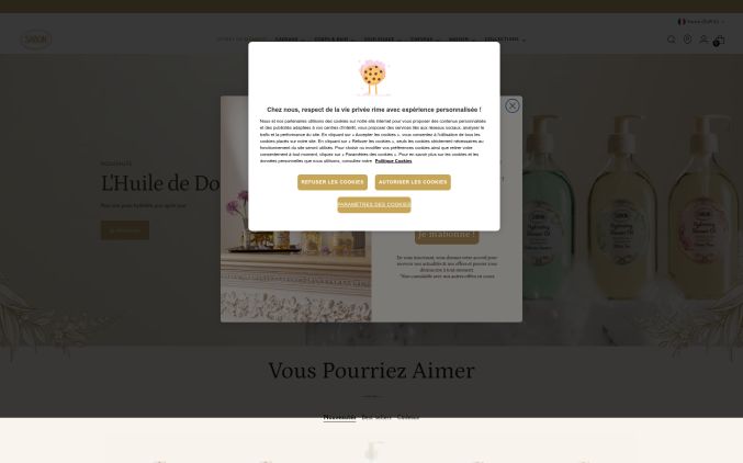 Capture de fr.sabon.com