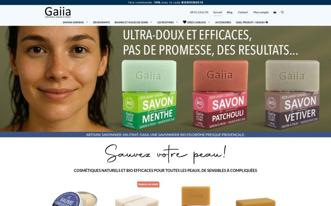 Capture de gaiia-shop.com