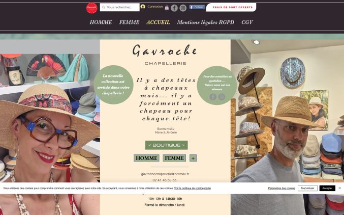 Capture de gavrochechapellerie.com