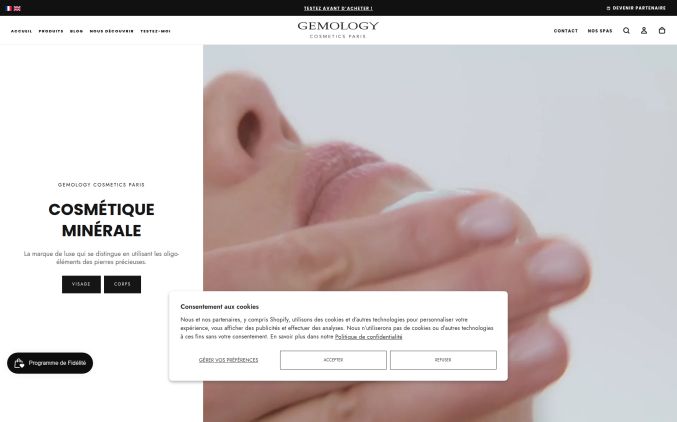 Capture de gemology.com