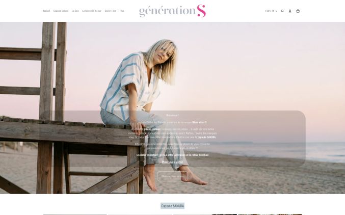 Capture de generation-s-brand.com