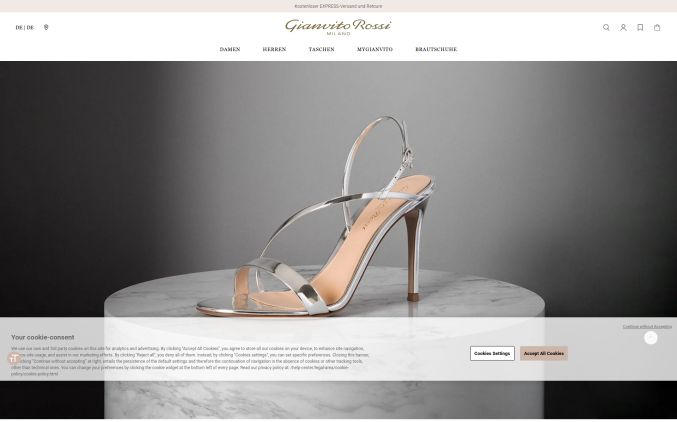 Capture de gianvitorossi.com