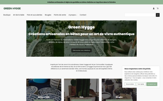 Capture de greenhygge.com