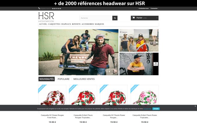Capture de hatshowroom.com
