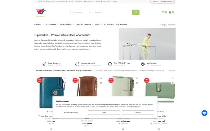 Capture de hipomarket.shop