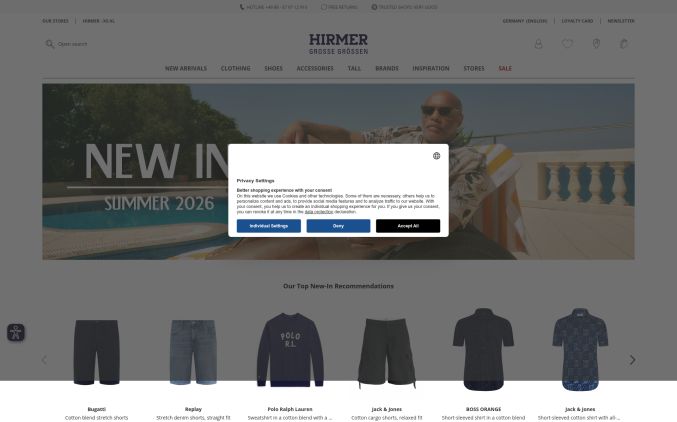 Capture de hirmer-big-tall.com